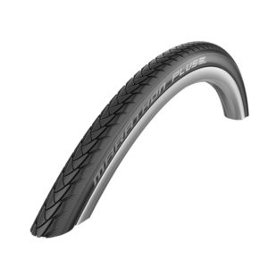 25 x 1 (25-559) Schwalbe Marathon Plus Black Puncture Resistant Wheelchair Tyre
