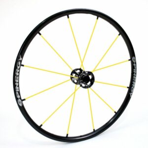 24" Spinergy LX Wheel - Black Rim, Black Hub, 12 Coloured Spokes