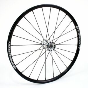 26" Spinergy SLX Wheel - Black Rim, Silver Hub, 24 Black Spokes