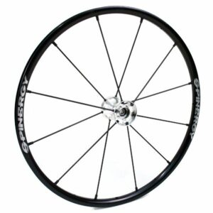 26" Spinergy LX Wheel - Black Rim, Silver Hub, 12 Coloured Spokes