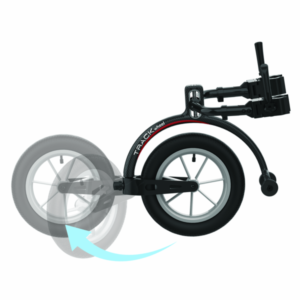 Rehasense Track Wheel - Double Arm Black Aluminium