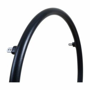 24" Black Rubber Coated Soft Grip Pushrim (6 Tab Fixing)